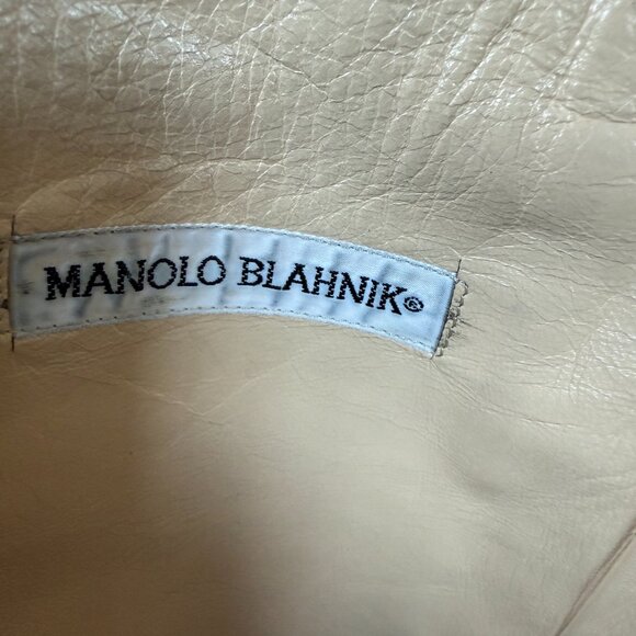 Manolo Blahnik Black Leather Tall Riding Boots – Made in Italy – Size 37.5 - Picture 16 of 16